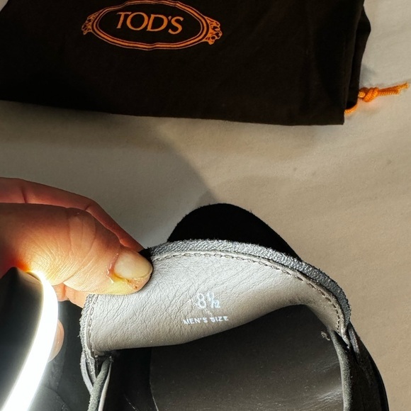 TODS Mens Suede Penny Loafers dark dark brown - Picture 7 of 12